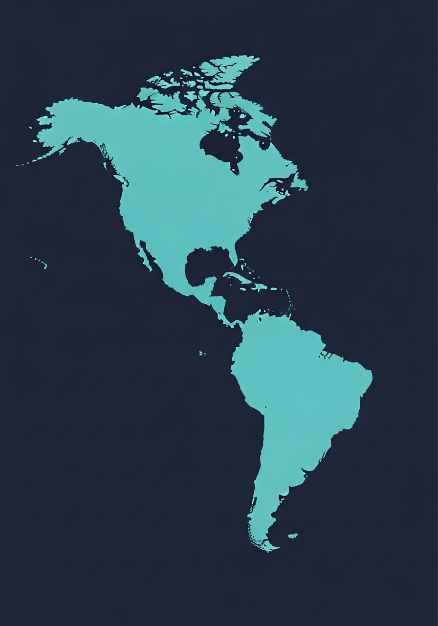 Mapa de las Américas - Presencia MedETechni