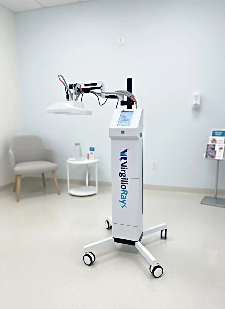 MedETechni Virgilio Rays device in a clinical room